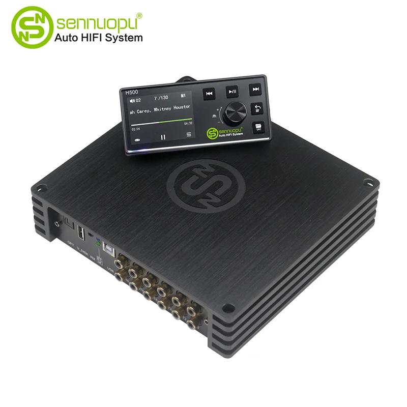 Auto Audio 8 * 50W DSP anplifikadorea 10ch-rekin